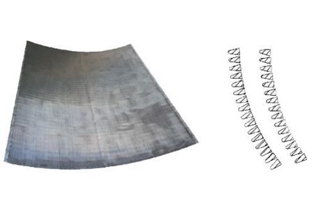 Sieve bend screen (curved screen panel)