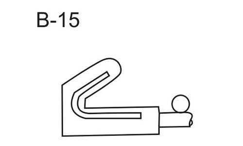 Hook Style for Rubber and Polyurethane Wire Screen